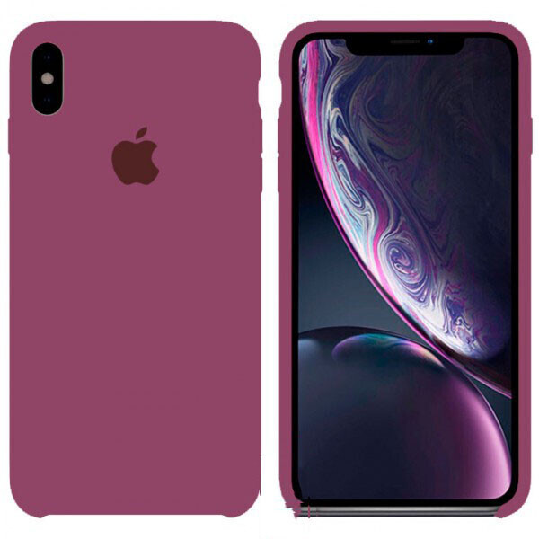 

Чехол Silicone Case Apple iPhone XS Max темно-Розовый 48