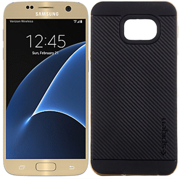 

Чехол SGP Spigen Neo Hybrid Carbon для Samsung G930 Galaxy S7 Gold (6627)