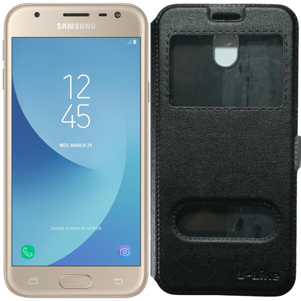 

Чехол книжка U-Like Simple для Samsung J530 (2017) Black (21118)