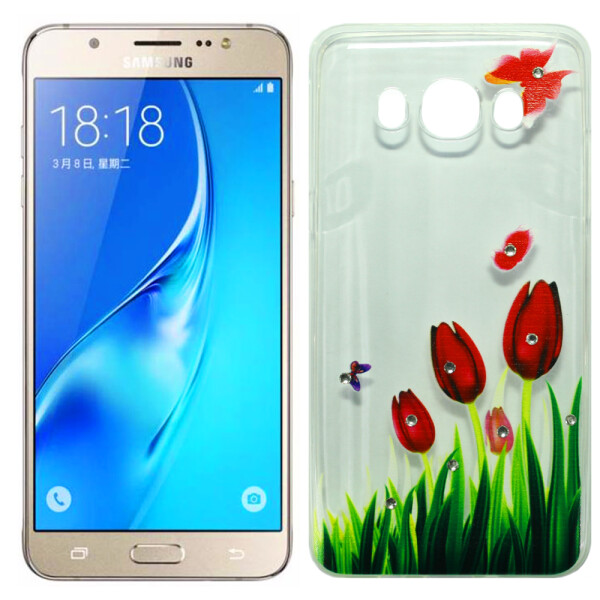 

Чехол Lucent Diamond Case для Samsung J510 (J5-2016) Tulips (Red) (5761)