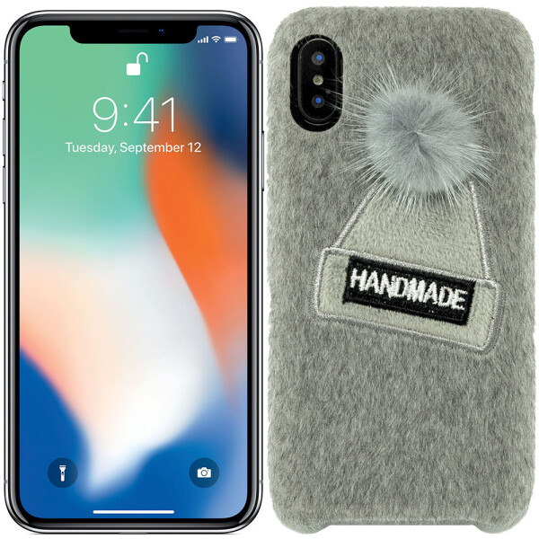 

Чехол накладка Jane Winter series для iPhone X Серый (18785)