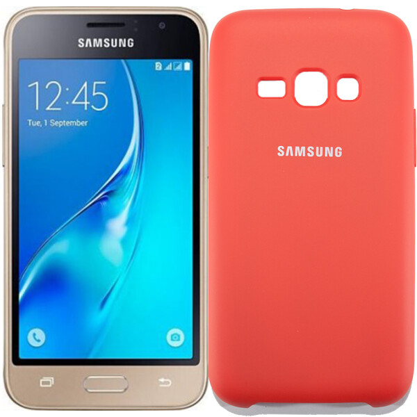 

Чехол силиконовый оригинальный для Samsung J120 (J1-2016) Красный (20002)