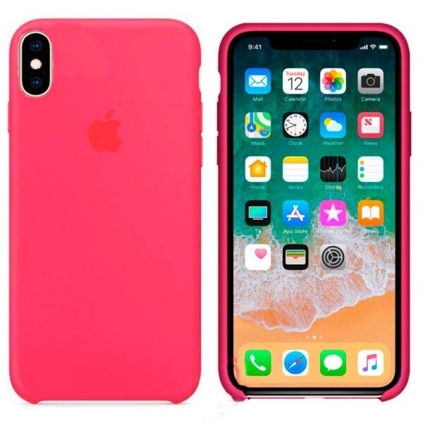 

Чехол Silicone Case Apple iPhone XS Max ярко-Малиновый 38