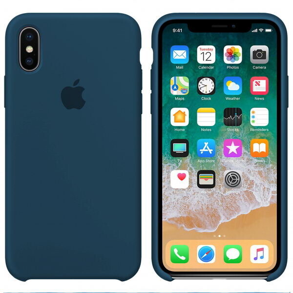 

Чехол силиконовый Silicone Case Apple iPhone XR (3) Синий