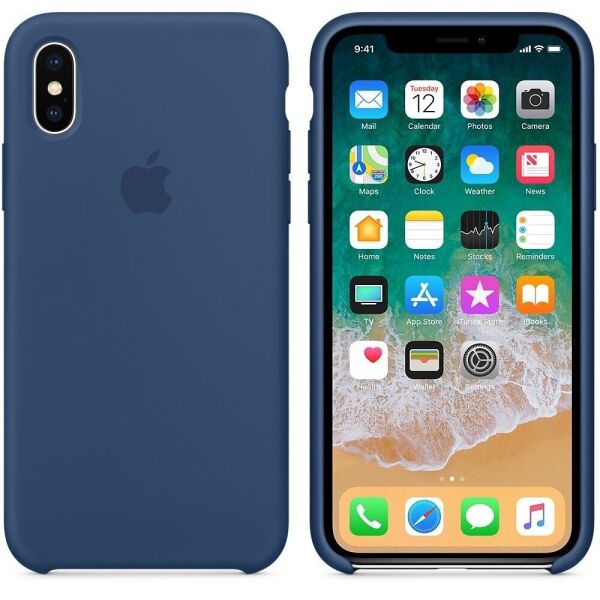 

Чехол Silicone Case Apple iPhone X, iPhone XS Синий Cobalt