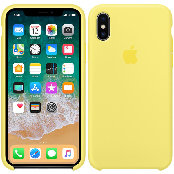 

Чехол силиконовый оригинальный для iPhone X/Xs Желтый (17568)