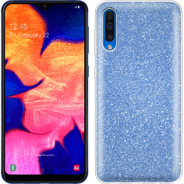 

Чехол силиконовый 3in1 Блёстки для Samsung A307/A505 Galaxy A30s/A50 Blue (26817)