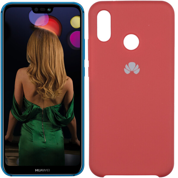 

Чехол силиконовый оригинальный для Huawei P20 Lite Красный (23086)