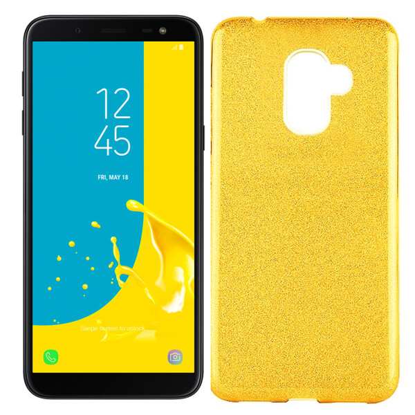 

Чехол силиконовый 3in1 Блёстки для Samsung J600 Gold (23626)