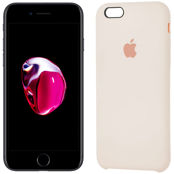 

Чехол силиконовый оригинальный для iPhone 6/6s Plus Молочный (11271)