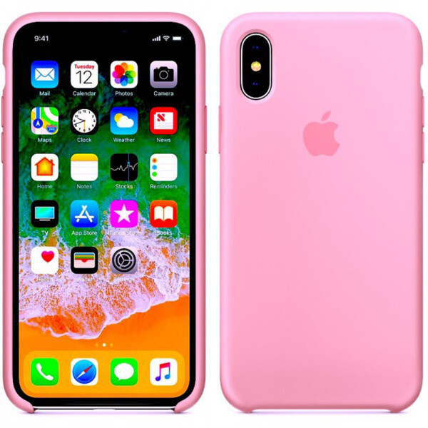 

Чехол силиконовый оригинальный для iPhone X/Xs Розовый (17565)