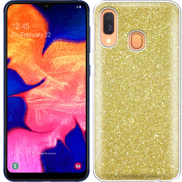 

Чехол силиконовый 3in1 Блёстки для Samsung A405 Galaxy A40 Gold (26810)