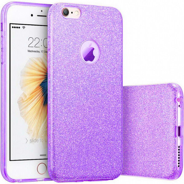 

Чехол силиконовый 3in1 Блёстки для iPhone 5 Violet (17113)