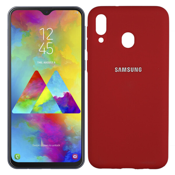

Чехол силиконовый оригинальный для Samsung M205 Galaxy M20 Красный FULL (26018)
