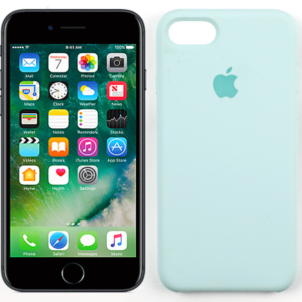 

Оригинальный силиконовый чехол для iPhone 7/8 Фисташковый (28250)