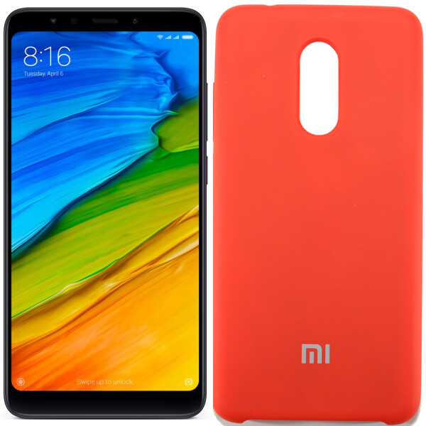 

Чехол силиконовый оригинальный для Xiaomi Redmi 5 Plus Красный (20590)