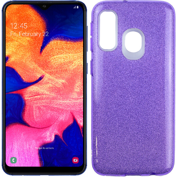 

Чехол силиконовый 3in1 Блёстки для Samsung A205/A305 Galaxy A20/A30 Violet (26806)