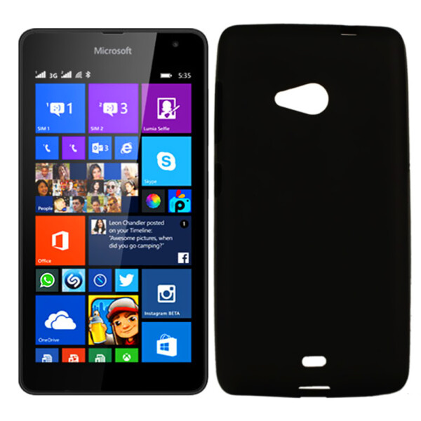 

Чехол силиконовый оригинальный для Nokia 535 (Microsoft) Black (3083)