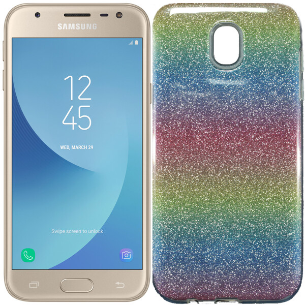 

Чехол силиконовый 3in1 Блёстки для Samsung J530 Rainbow (19764)