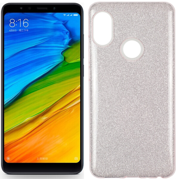 

Чехол силиконовый 3in1 Блёстки для Xiaomi REDMI Note 5 Pro Pink (23622)