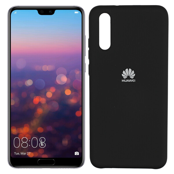 

Чехол силиконовый оригинальный для Huawei P20 Чёрный FULL (26073)