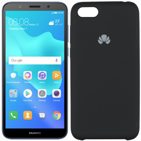 

Чехол силиконовый оригинальный для Huawei Y5 2018 Чёрный (23930)