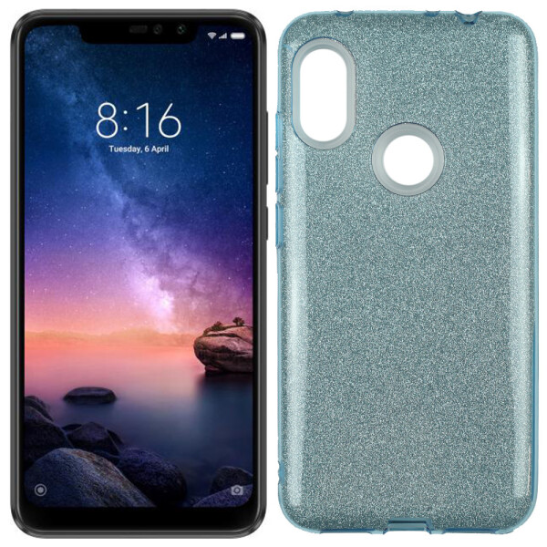 

Чехол Silicone 3in1 Блёстки для Xiaomi REDMI Note 6 Pro Blue (25410)