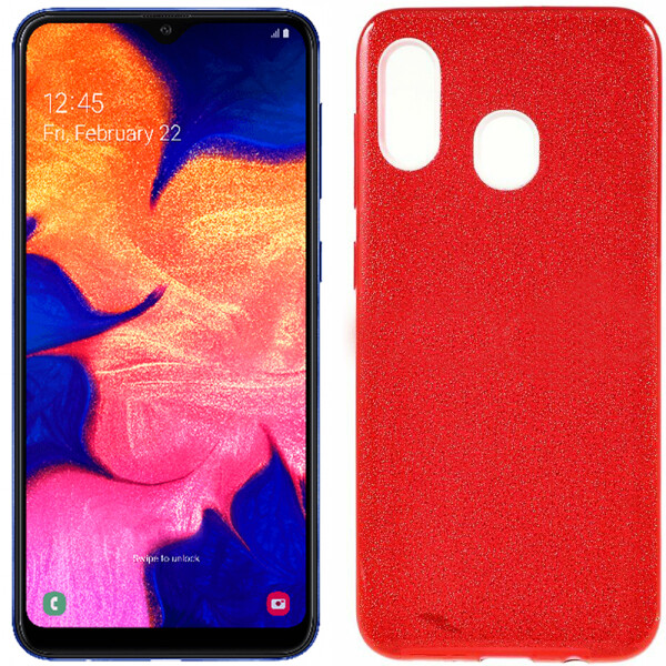 

Чехол силиконовый 3in1 Блёстки для Samsung A205/A305 Galaxy A20/A30 Red (26804)