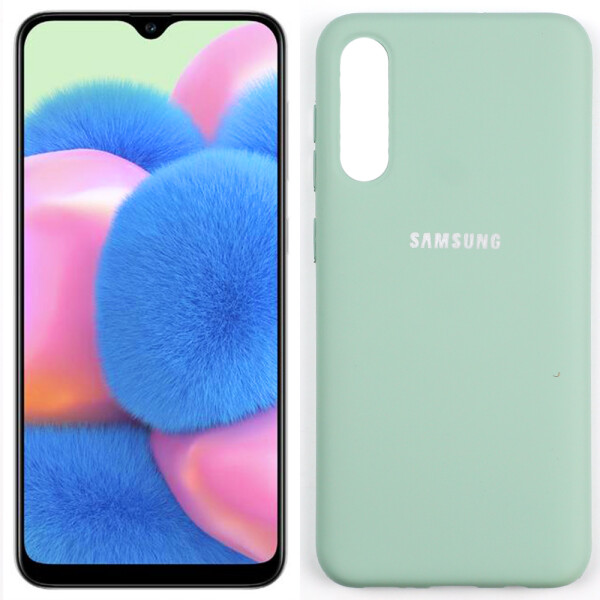 

Чехол силиконовый оригинальный для Samsung A307/A505 Galaxy A30s/A50 2019 Голубой FULL (27746)