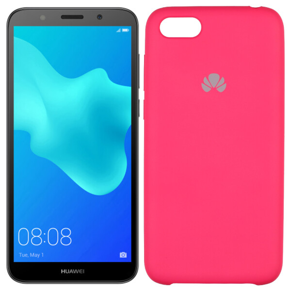 

Чехол силиконовый оригинальный для Huawei Y5 2018 Ярко малиновый (23932)
