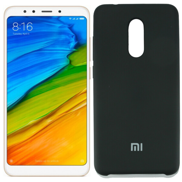 

Чехол силиконовый оригинальный для Xiaomi Redmi 5 Чёрный (20586)