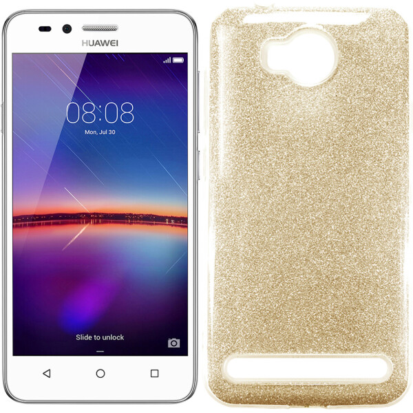 

Чехол силиконовый 3in1 Блёстки для Huawei Y3 II Gold (18448)