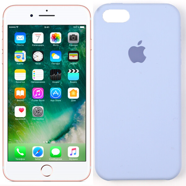 

Оригинальный силиконовый чехол для iPhone 5/5s/SE Сиреневый (28484)