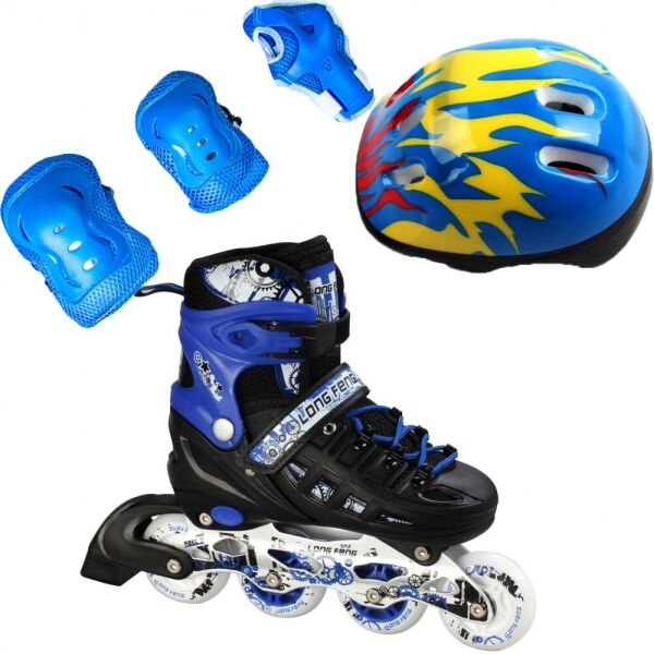 

Ролики детские раздвижные Scale Sports Combo Ecoline - USA (защита + шлем) 29-33, (Синий) (2T3040S)