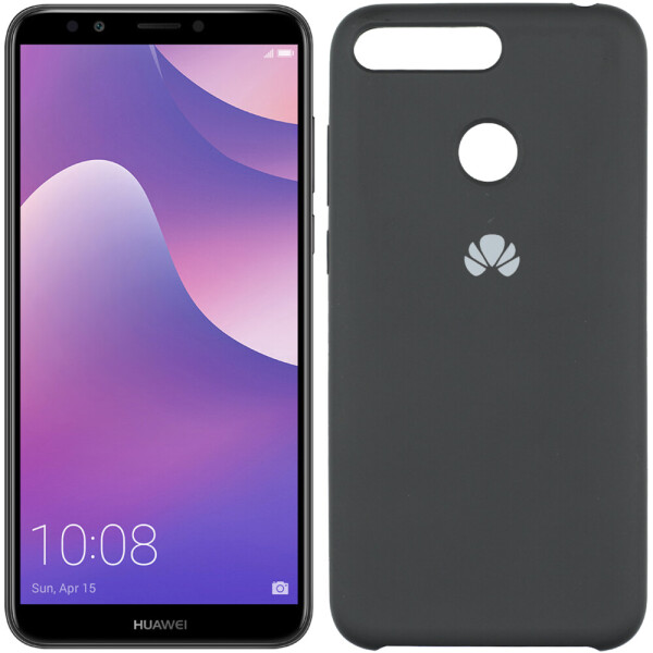 

Чехол силиконовый оригинальный для Huawei Y6 Prime 2018 Чёрный (23090)