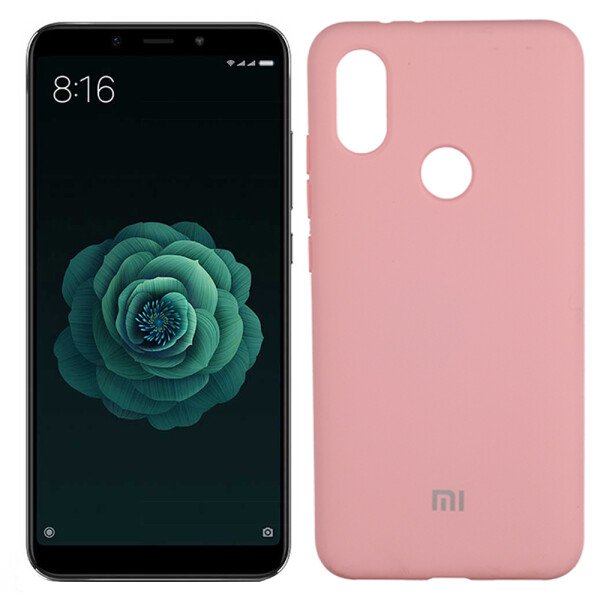 

Чехол силиконовый оригинальный для Xiaomi Mi6x/Mi A2 Розовый FULL (26023)