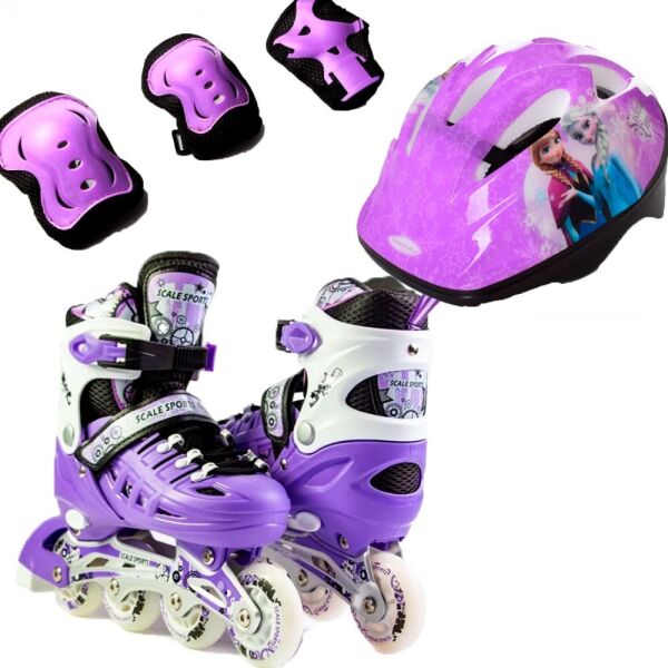 

Ролики детские раздвижные Scale Sports Combo Disney - USA (защита + шлем) 34-37, Frozen (фиолетовый) (2T3040E)