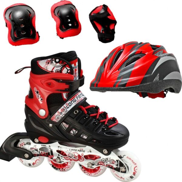 

Ролики детские раздвижные Набор Scale Sports Combo Disney - USA (защита + шлем) 34-37, Side R (красный) (2T3040E)