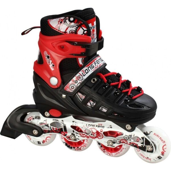 

Ролики детские раздвижные Scale Sports USA 34-37 Красный