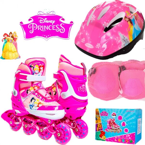 

Ролики Комплект роликов Disney Princess1 29-33 Все колеса светятся Защита + Шлем