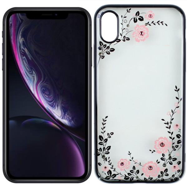 

Чехол Cavaro Elegant Series для iPhone XR Flower Black (25347)