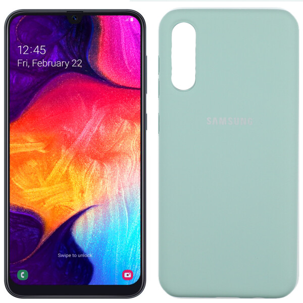 

Чехол силиконовый оригинальный для Samsung A307/A505 Galaxy A30s/A50 2019 Светло голубой FULL (26428)
