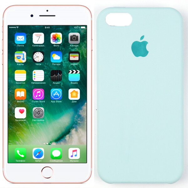 

Оригинальный силиконовый чехол для iPhone 5/5s/SE Фисташковый (28482)