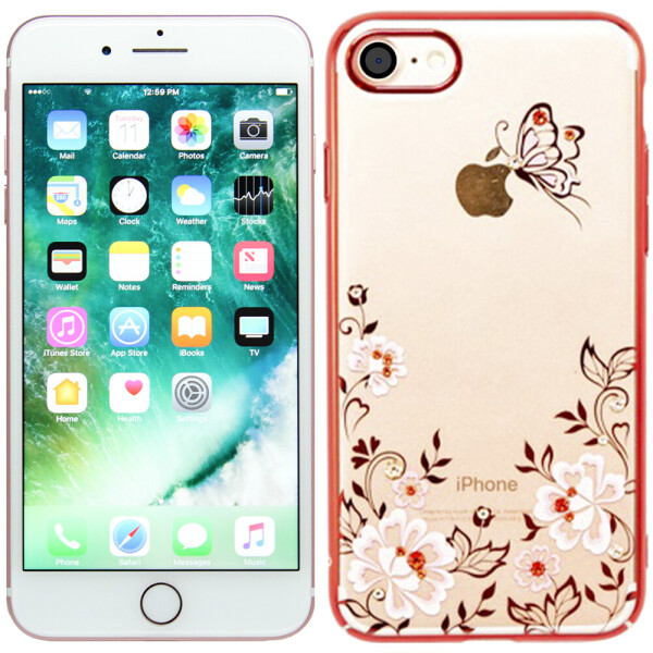 

Чехол Kingxbar Flora Series для iPhone 7/8 Flower Red (18477)