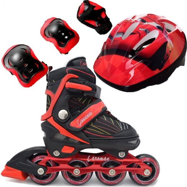 

Роликовые коньки детские раздвижные Caroman Combo Disney (защита+шлем) 37-41, Тачки3 (красный) (2T3029E)