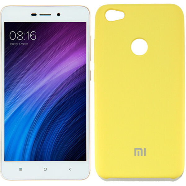 

Чехол силиконовый оригинальный для Xiaomi Redmi Note 5a Prime Золотой (20592)