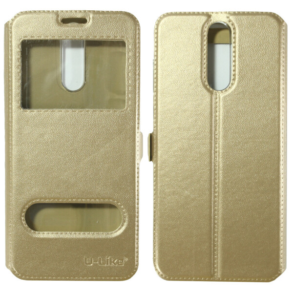 

Чехол книжка U-Like Simple для Huawei Mate 10 Lite/Nova 2i Gold (21128)