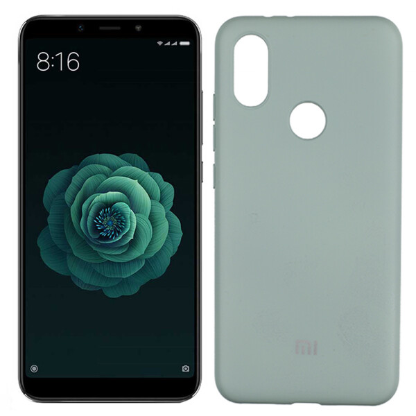 

Чехол силиконовый оригинальный для Xiaomi Mi6x/Mi A2 Светло Голубой FULL (26101)