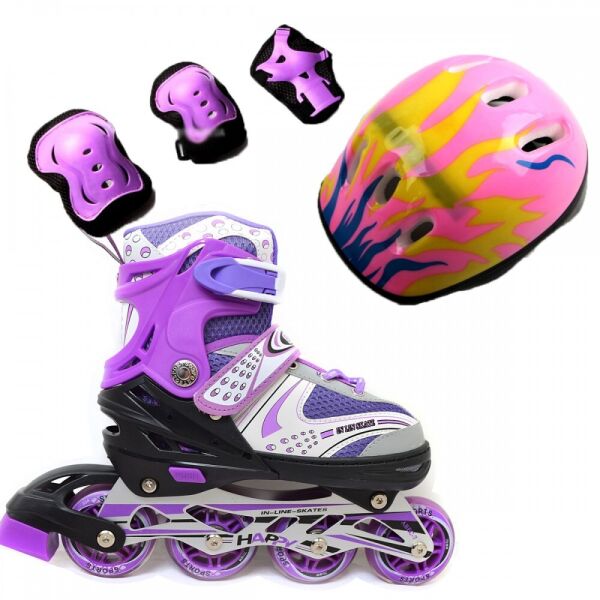 

Роликовые коньки Ролики детские Happy Combo EcoLine ( + защита + шлем ) 29-33, Фиолетовый (2T3007E)