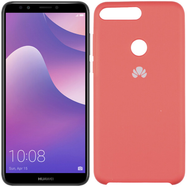 

Чехол силиконовый оригинальный для Huawei Y7 Prime 2018 Красный (23092)